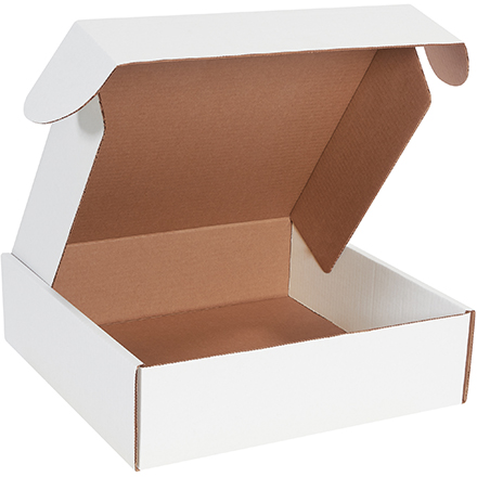 14 x 14 x 4" White Deluxe Literature Mailers